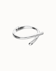 Sterling Silver Plated Alloy Bracelet In The Shape Of A Tube