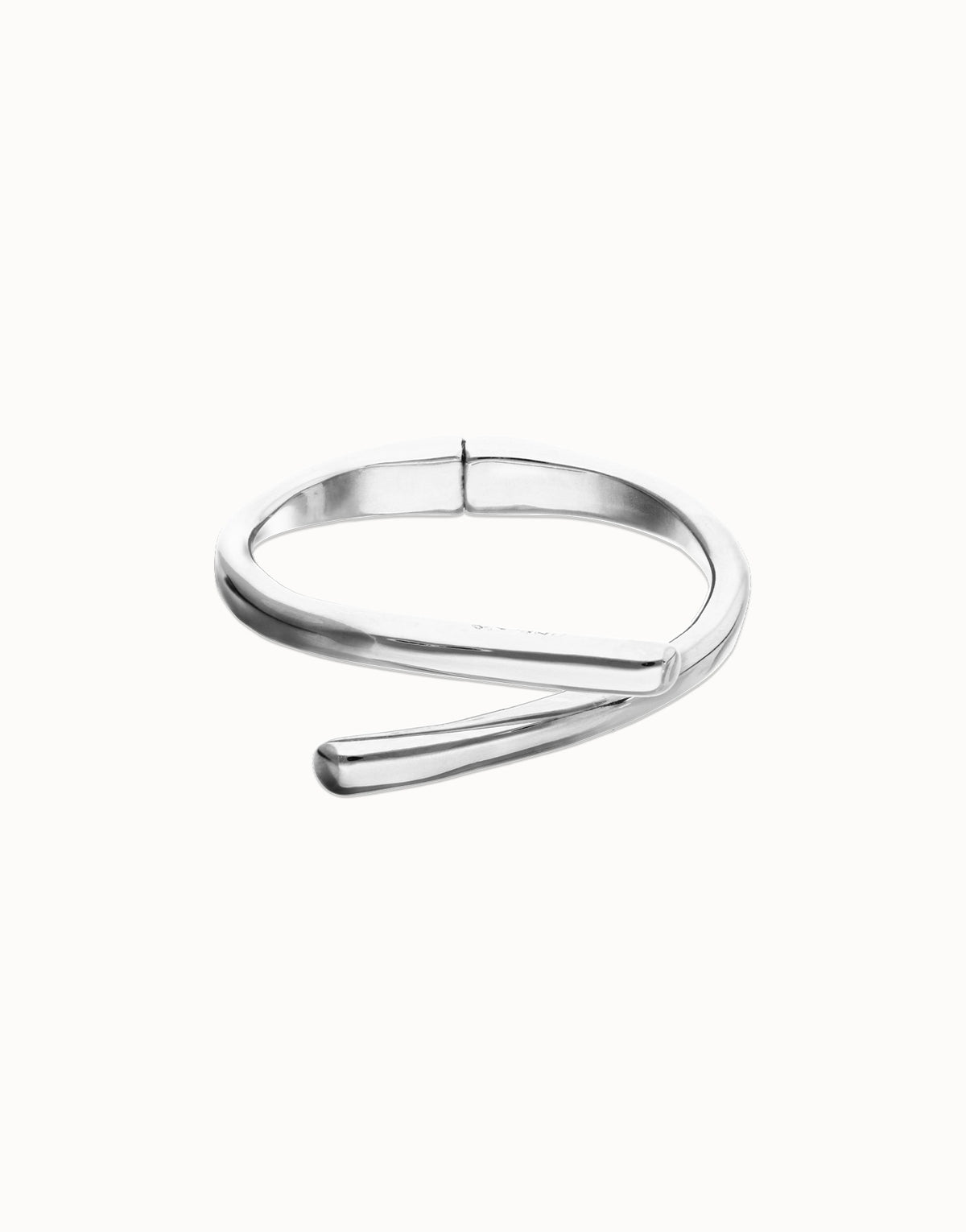 Sterling Silver Plated Alloy Bracelet In The Shape Of A Tube