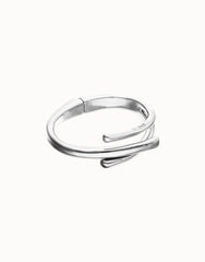 Sterling Silver Plated Alloy Bracelet In The Shape Of A Tube