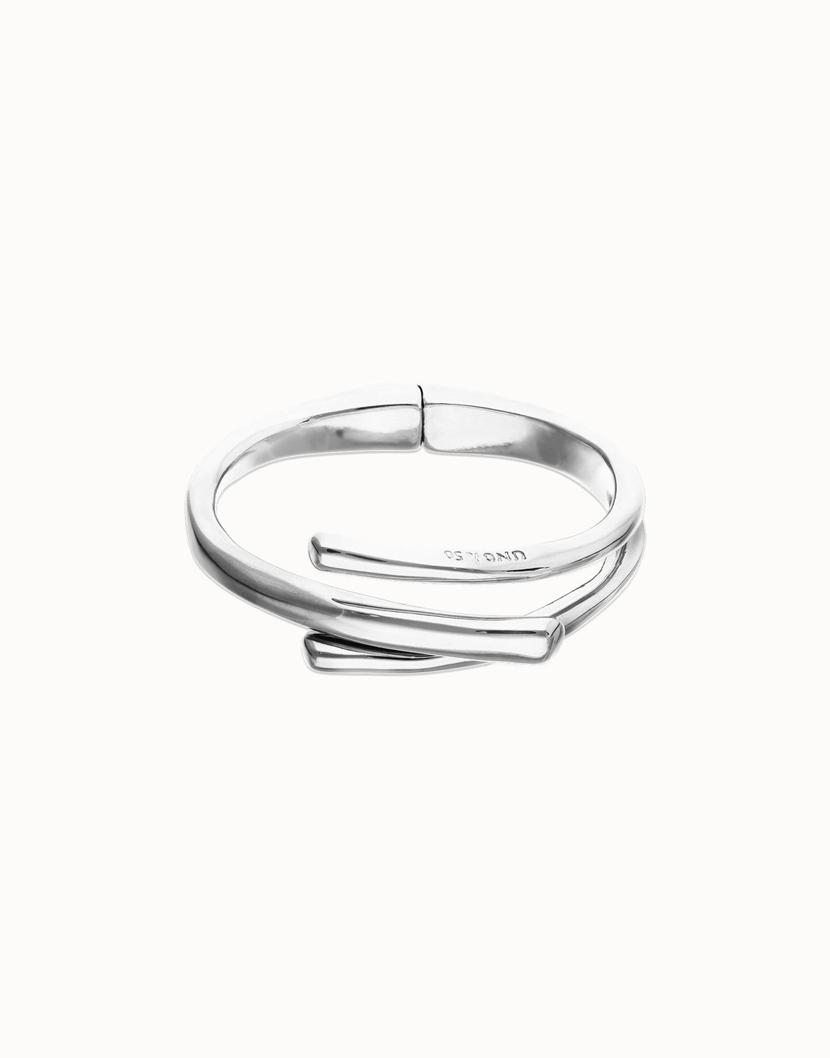 Sterling Silver Plated Alloy Bracelet In The Shape Of A Tube