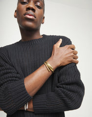 18K Gold Alloy Bracelet In The Shape Of A Tube