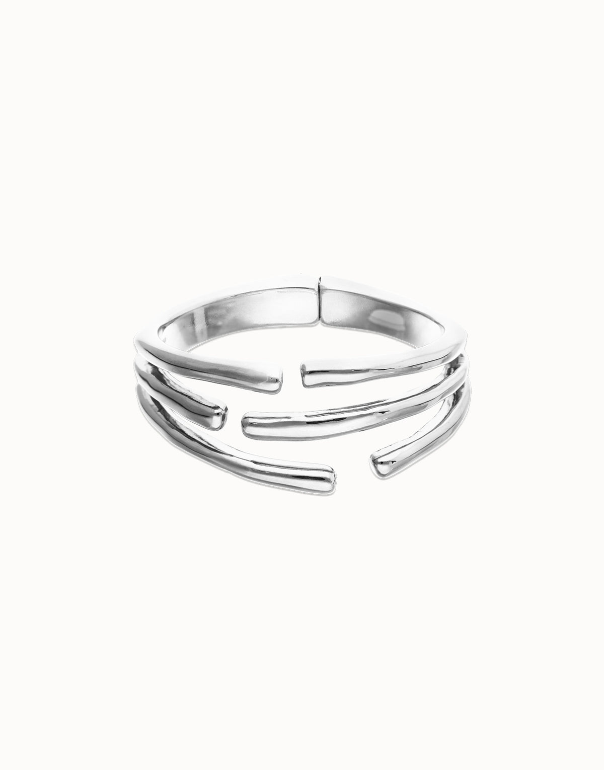 Sterling Silver Plated Alloy Bracelet In The Shape Of A Tube