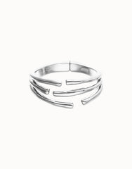 Sterling Silver Plated Alloy Bracelet In The Shape Of A Tube