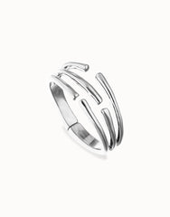 Sterling Silver Plated Alloy Bracelet In The Shape Of A Tube