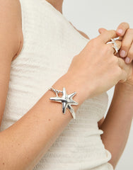 Bracelet Stellaris Bangle With Starfish - Silver