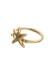 Bracelet Stellaris Bangle With Starfish - Gold