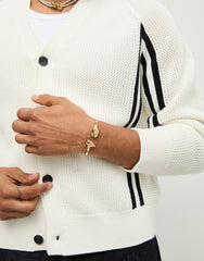 Bracelet Originia Bangle Bracelet With Rounded Shapes - Gold