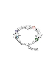 Espectro Elastic Bracelet With Multicolored Crystals and Starfish