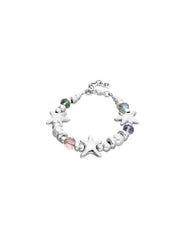 Espectro Elastic Bracelet With Multicolored Crystals and Starfish