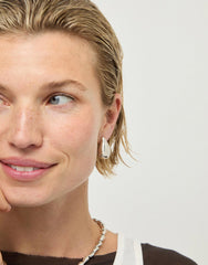 Earrings Corium Drop-Shaped Earrings - Silver