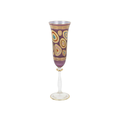 Regalia Champagne Glass, Purple