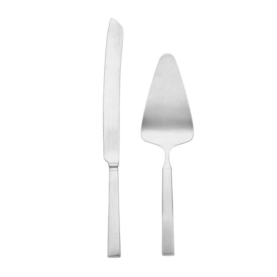 Rapallo Satin 18/10 Stainless Steel 2 Piece Cake Serving Set
