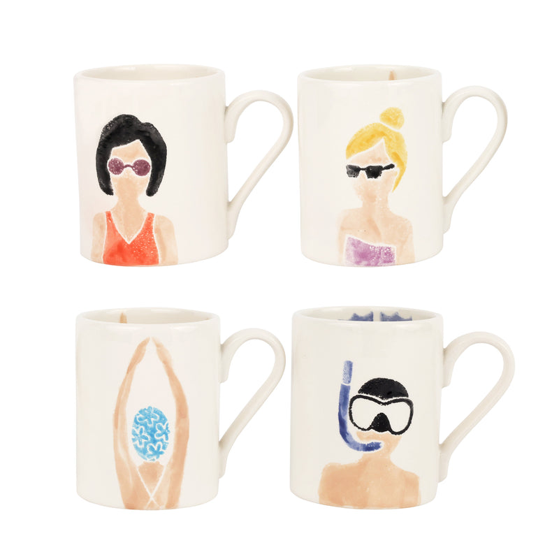 Riviera Assorted Mugs - Set Of 4