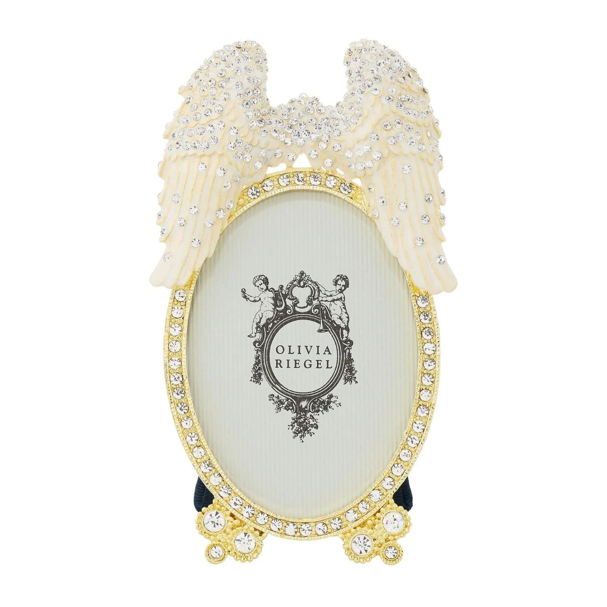 Angel Wings 2.5" x 3.5" Frame - Gold