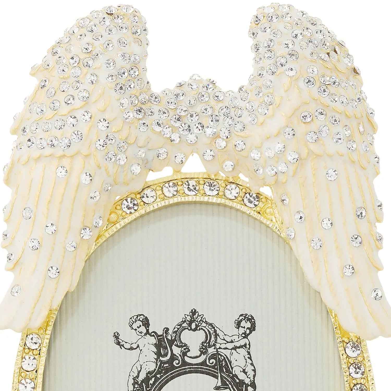 Angel Wings 2.5" x 3.5" Frame - Gold