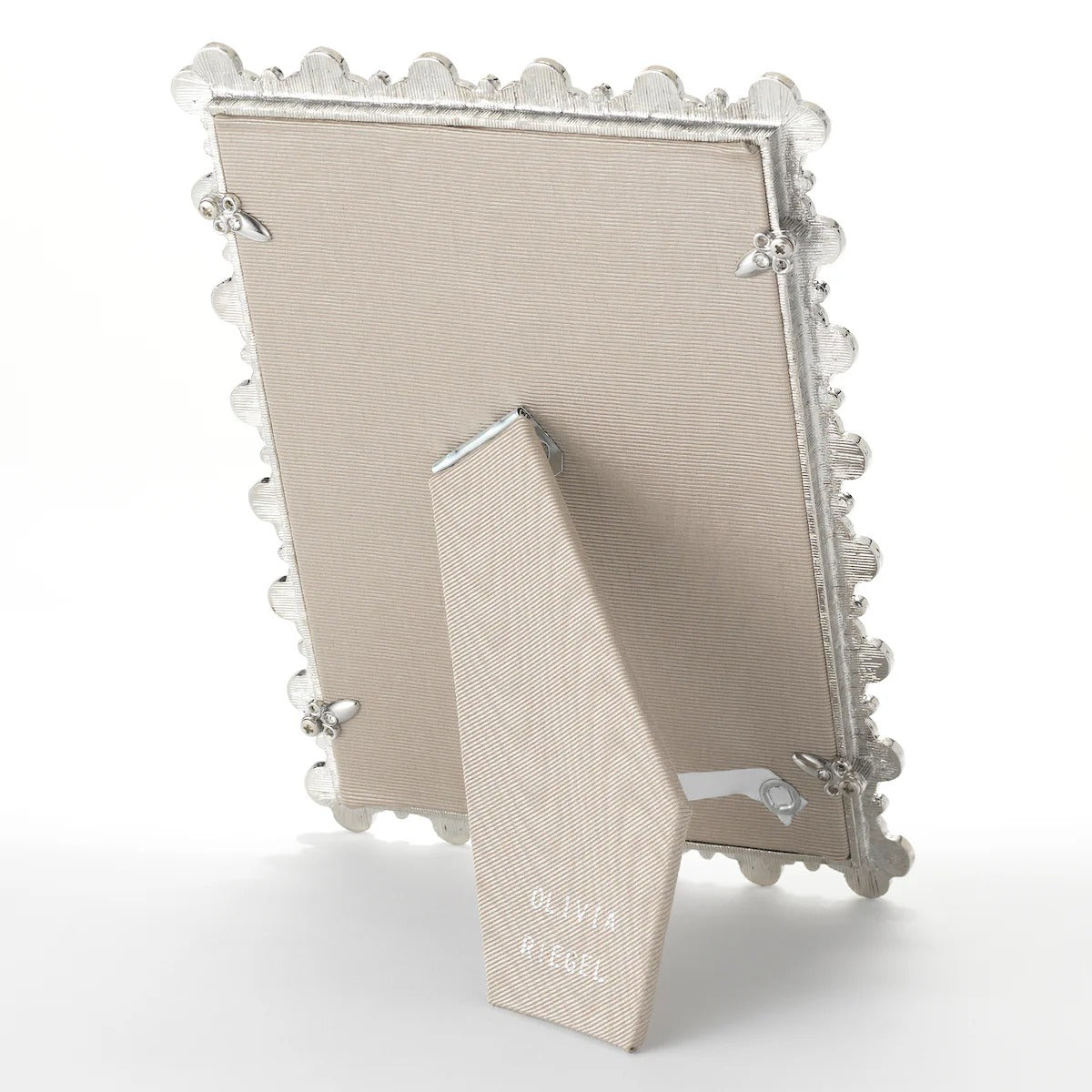 Pavé Clover Frame 4x6" - Silver