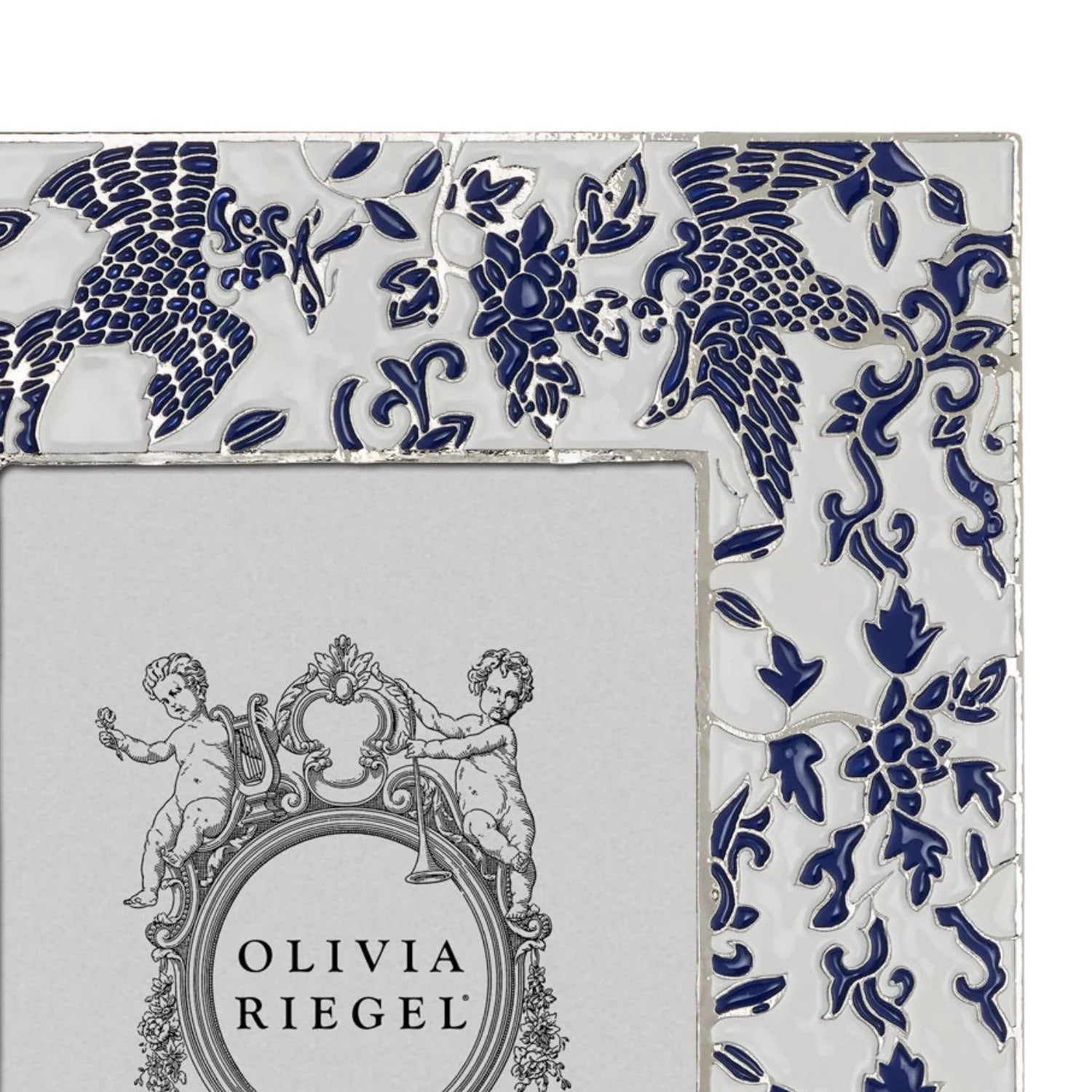 Blue & White Imperial Phoenix Frame 4" x 6"