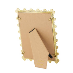 Gold Enamel Clover Picture Frame 5" x 7"