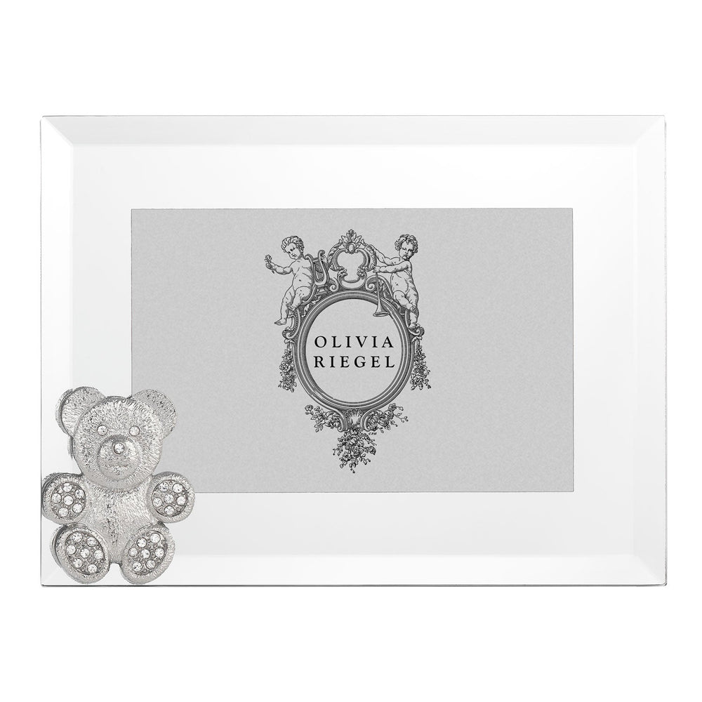 Teddy Bear Frame 4" x 6" - Silver