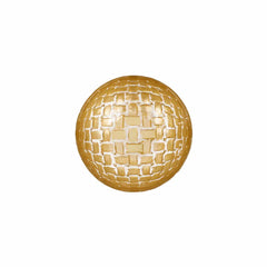 Rufolo Glass Gold Basketweave Dipping Bowl