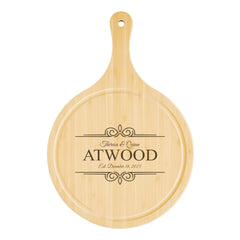 Round Cutting Board with Juice Grooves