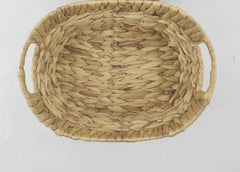 Rustic Oval Baskets, Handwoven - 24 Pieces (12 Md 12 Lg)