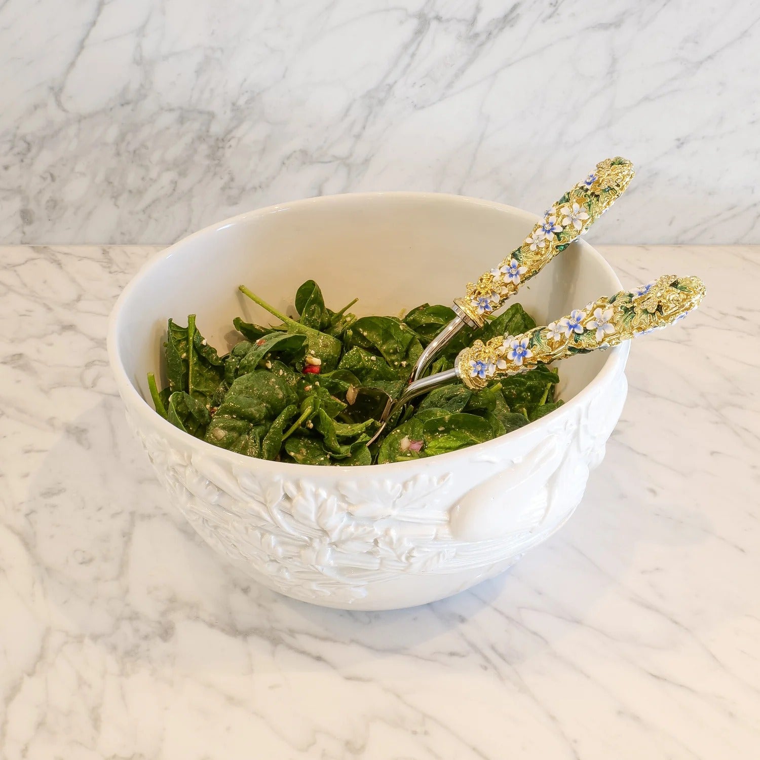 Windsor Salad Serving Set - Gold
