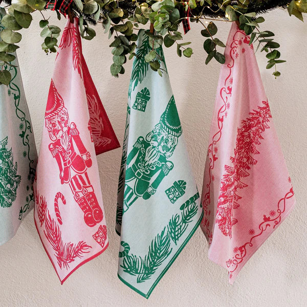 Strofinaccio Red Tree Dish Towels - Set of 2