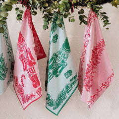 Strofinaccio Red Tree Dish Towels - Set of 2