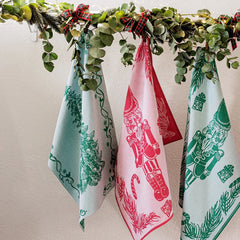 Strofinaccio Red Nutcracker Dish Towels - Set of 2