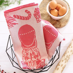 Strofinaccio Red Nutcracker Dish Towels - Set of 2