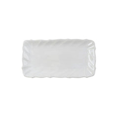 Incanto Stone White Ruffle Rectangular Tray