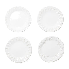 Incanto Stone White Assorted Canape Plates - Set Of 4