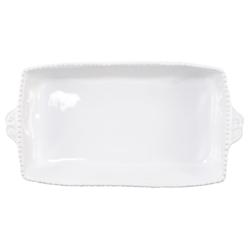 Incanto Stone White Stripe Rectangular Baking Dish