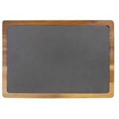13x9 Acacia Wood/Slate Cutting Board