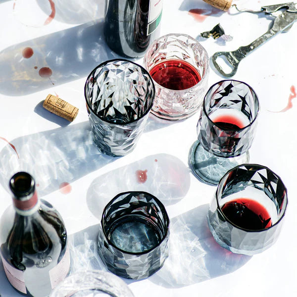 Superglass Smoke Gray Stemless Wine Glass