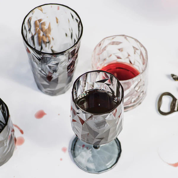Superglass Smoke Gray Wine Glass