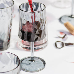 Superglass Smoke Gray Wine Glass