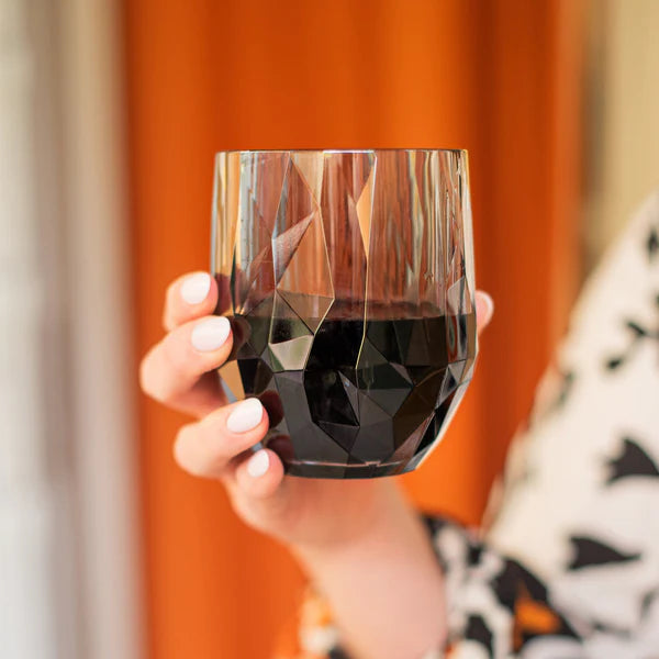 Superglass Smoke Gray Stemless Wine Glass