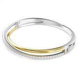 Hyperbola Bangle Mixed Metal Finish Size Medium