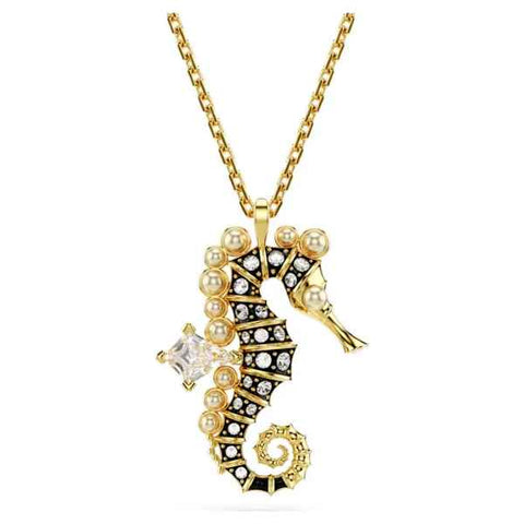 Idyllia Seahorse Pendant Pearl/Gold