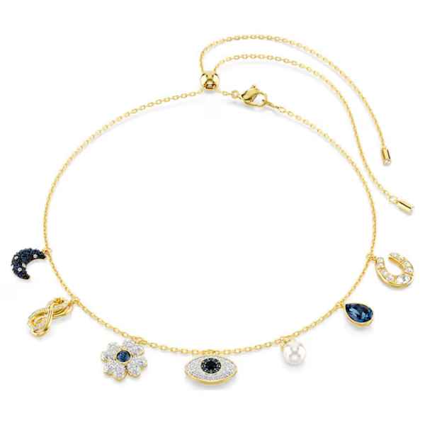 Symbolica Choker With Charms Gold Tone