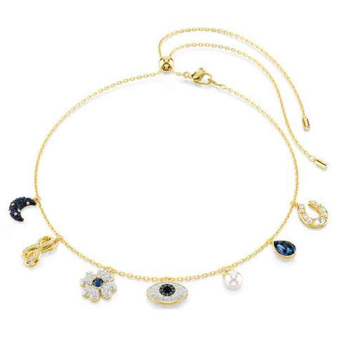Symbolica Choker With Charms Gold Tone