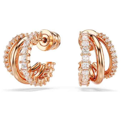 Hyperbola Pierced Earrings Rose Gold
