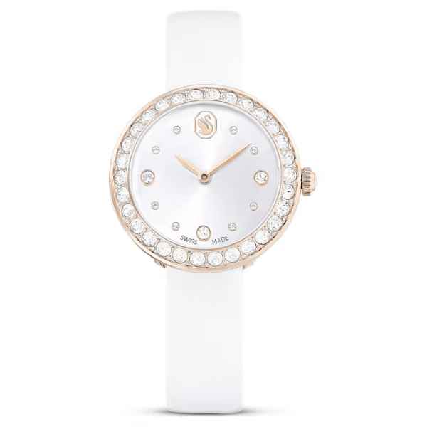 Matrix Tennis Watch White Leather Strap