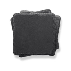 Set of 4 Square Slate Coasters