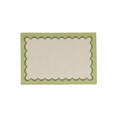 Tavola Green Scalloped Placemats - Set of 4