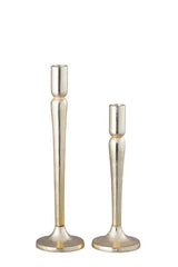 Simple Gold Taper Candle Holder