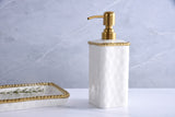 Vanity Accessories With Gold Beads Soap Pump