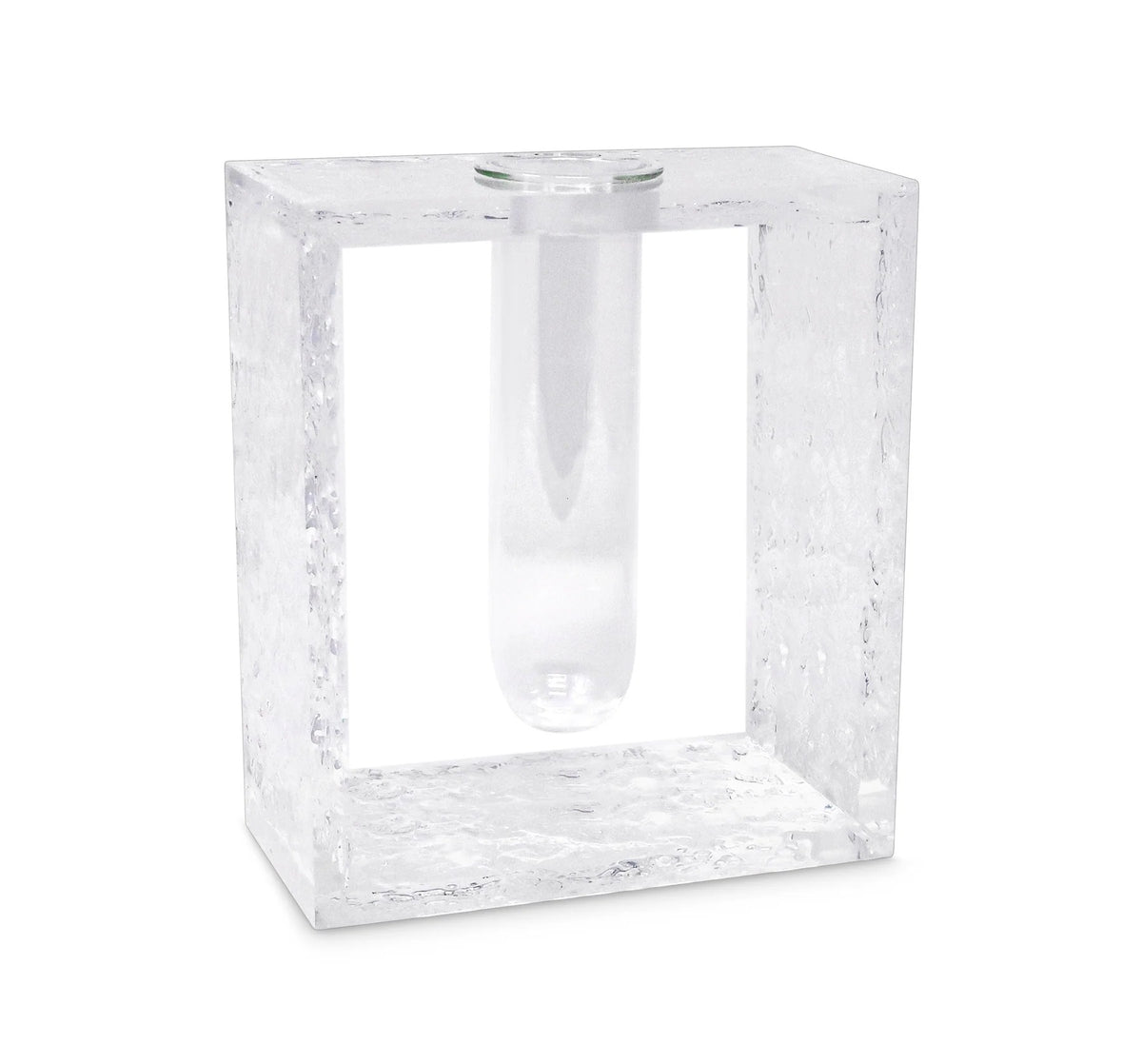 Acrylic Vase with Tube Inlay - Medium